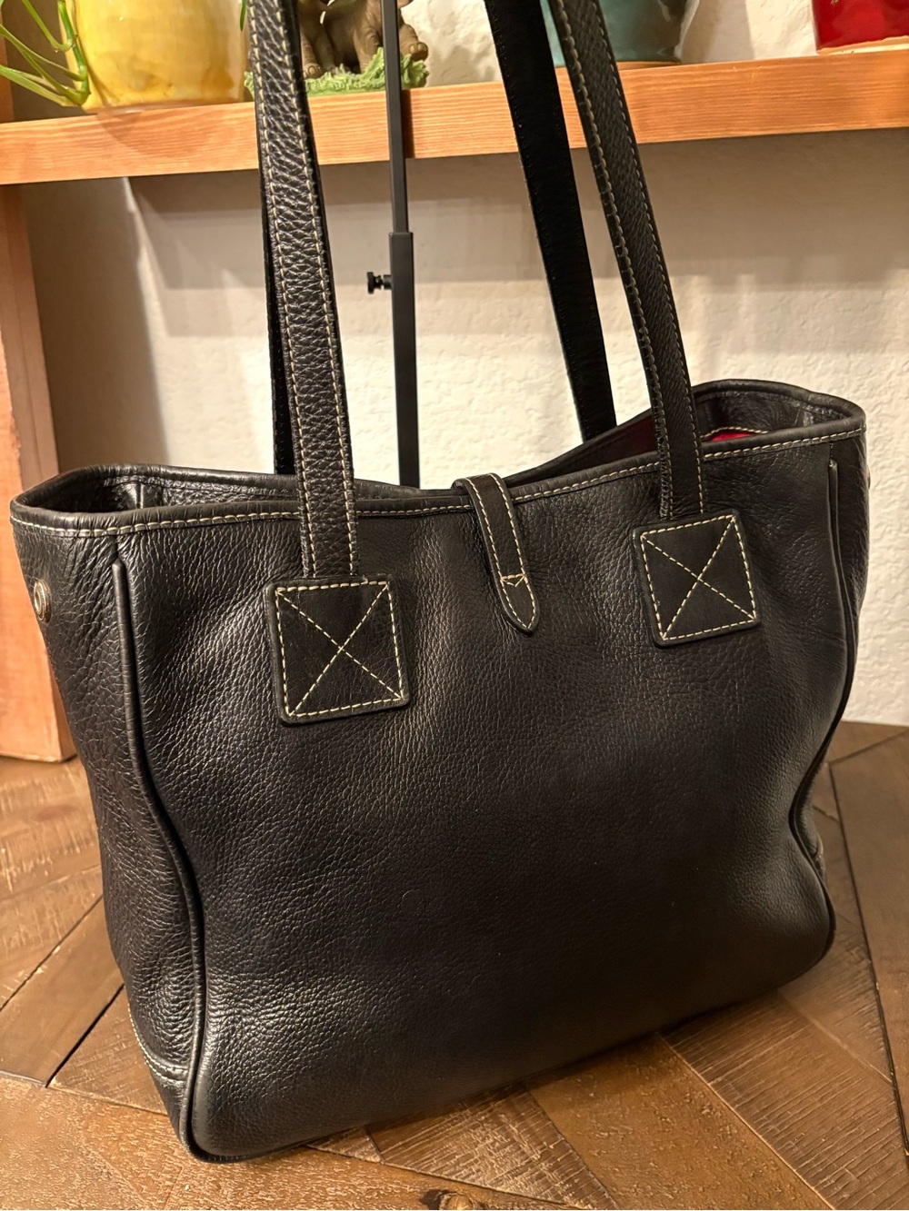 Dooney & Bourke Pebbled Leather Tote Black - Picture 15 of 15